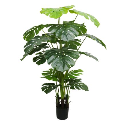Planta artificiala, Monstera fara ghiveci, 21 frunze, Naimeed D4293, 170cm, verde