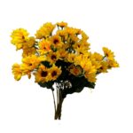 Set 3 buchete Flori artificiale, Galben, 30 cm, VisionXXI