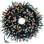 Instalatie brad cu 100 LED-uri, lungime 10m, 8 jocuri de lumini, Multicolor