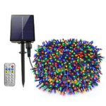 Instalatie Craciun Solara, 1000 Led-uri, 100 metri, Panou solar mare, Telecomanda, 1200mAh, multicolora