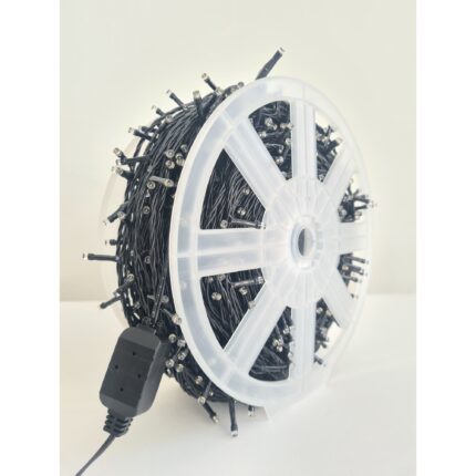 Instalatie de Craciun 100 m, 1000 leduri, Liniara, Alb Rece, FLASH, ghirlanda luminoasa lunga exterior