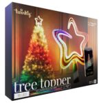 Varf pentru Brad de Craciun Twinkly Tree Topper, 76 led-uri Smart RGB +Alb, alimentare prin USB-C, control prin aplicatie