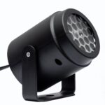 Proiector laser LED pentru lumina de noapte, Proiector de fulgi de zapada, lampa de proiectie, rotire 360 de grade pentru decorarea casei la Craciun, petreceri, Proiectie Om De Zapada, Mos Craciun, Sanie, Fulg, Brad, Ren, Cadouri, Negru, SONORH®