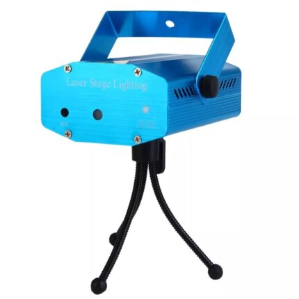 Mini proiector laser pentru Craciun cu senzor de sunet, interior/exterior, albastru, Domi Party & Gifts