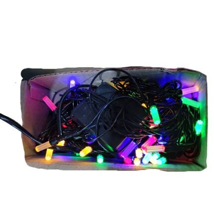 Instalatie de Craciun, pentru brad, tip liniara, 100 leduri, multicolor, 7 m