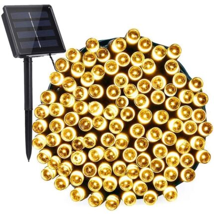 Instalatie cu incarcare solara, LED, rezistenta la apa, 16-20h autonomie, lumina calda