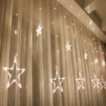 Instalatie de lumini LED, ploaie de stele, 3 m, lumina alb-rece