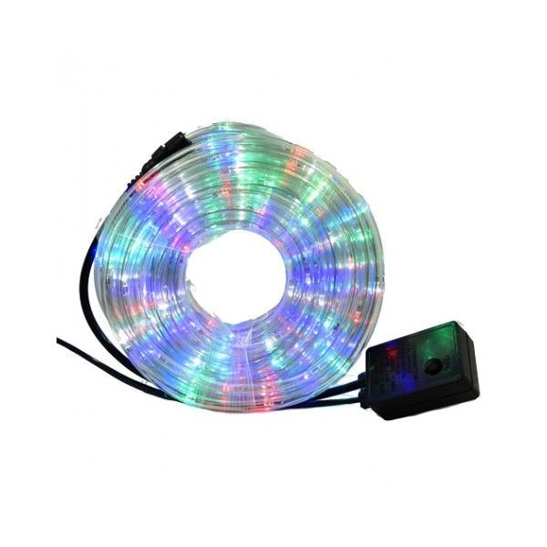 Furtun luminos cu joc de lumini 10 m culoare multicolor