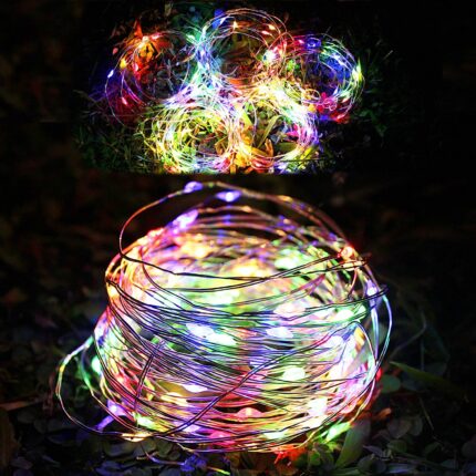 Instalatie de Craciun Tip Liniar, 8 Jocuri de Lumini, Fir Cupru,40 m 400 LED -uri, Multicolor