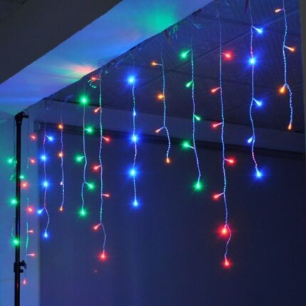 Instalatie LED Ploaie, Turturi,12metri, Interconectabila, Multicolor