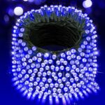 Instalatie Brad de Craciun Liniara, 50m, 500Led-uri, NEVERMORE, 8 jocuri de lumini, Albastru