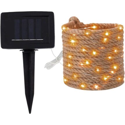 Instalatie Luminoasa Franghie Decorativa EMATTERIO®, pentru Interior/Exterior, cu Incarcare Solara, 5 m