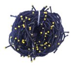 Instalatie de Craciun, 5 m, Liniara, Alb Cald, 60 leduri mici, fir negru, ghirlanda luminoasa pentru brad