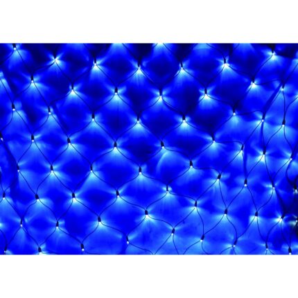 Instalatie de Craciun, 1,5 m x 1,5 m Plasa, Albastru, 120 leduri, plasa luminoasa, led, 6007B
