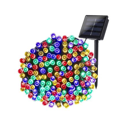 Instalatie solara decorativa, HYT, Exterior, Incarcare solara, 40 m, 400 LED-uri, Multicolor