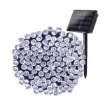 Instalatie solara decorativa, HYT, Exterior, Incarcare solara, 10 m, 100 LED-uri, Alb rece