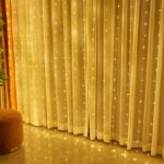 Instalatie luminoasa perdea, inclusa, 300 de LED-uri, interconectabila, 3M × 3M, 8 moduri, lumina calda