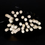 Instalatie 40 LED-uri statice Holly, alb cald, 5 m