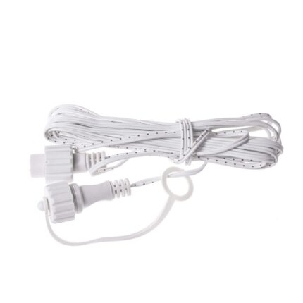 Cablu de alimentare sau prelungire universal pentru ghirlanda instalatie de Craciun LED, IP44, 5m, alb
