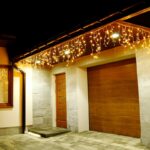 Ghirlanda luminoasa tip perdea 500 LED-uri, 20m, pentru interior/exterior, iluminare galbena+