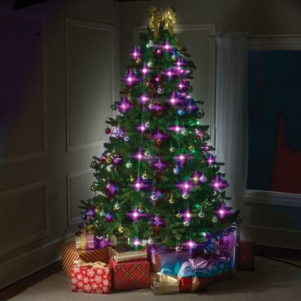 Instalatie Led Pentru Bradul De Craciun, 48 Globuri Luminoase, 16 Culori, 5 Programe, Tree Dazzler