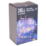 Instalatie Craciun eNoelle, 240 LEDuri cu lumina multicolora, 5 m