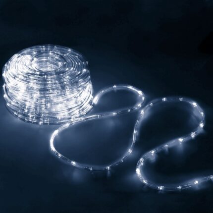 Instalatie tub furtun luminos pentru Craciun, 720 LED-uri, 30m, alb rece