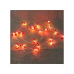Lumini decorative cu LED, Wieysdoo, Pentru exterior/interior, 2m, 20 becuri, Rosu