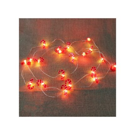 Lumini decorative cu LED, Wieysdoo, Pentru exterior/interior, 2m, 20 becuri, Rosu