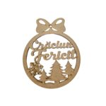 Glob mdf personalizat 11cm x 9cm