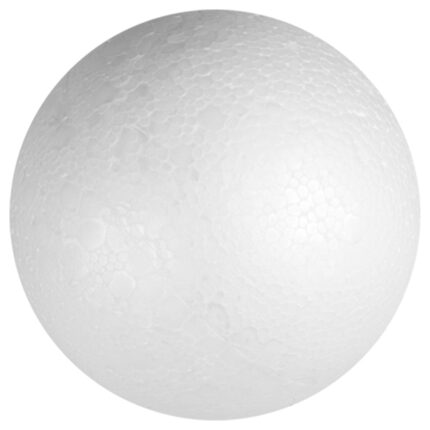 Glob de Craciun, Dekolo, Polistiren, De decorat, 15 cm, Alb