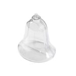 Clopot transparent din plastic cu separator, 10 cm