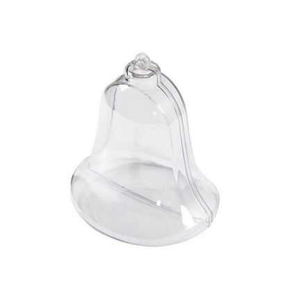Clopot transparent din plastic cu separator, 10 cm