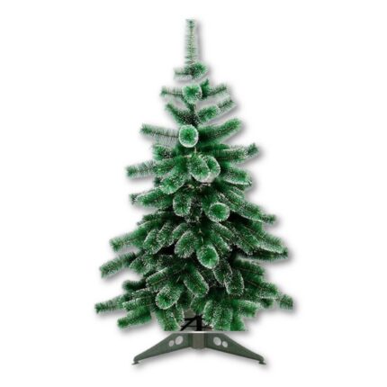 Brad Artificial Verde cu spice albe 120 cm SD-00041
