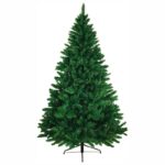 Brad artificial Mercaton® pentru Craciun cu suport inclus, 220 cm, PVC, Verde