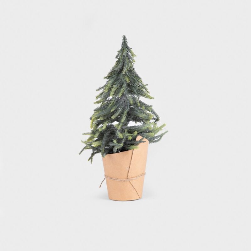Pom de Craciun VERITY intr-un vas kraft 36 cm HOMLA