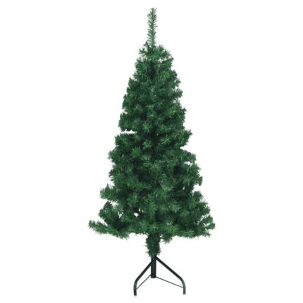 Brad de Craciun artificial de colt vidaxl, verde, 150 cm, PVC, 1 kg