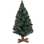 Brad de Craciun cu baza de lemn, DecorCasa, 41 cm