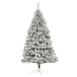 Brad artificial, PVC, 150cm, Alb/Verde