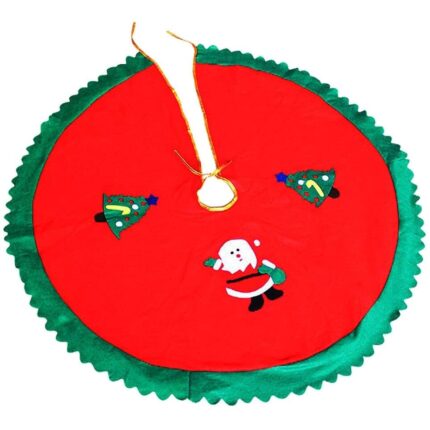 Fusta pentru brad de Craciun, material netesut, alba, 90cm