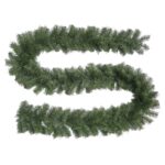 Ghirlanda de Craciun decorativa, Hessa, Plastic, cu ramuri artificiale de pin, lungime 540 cm, Verde
