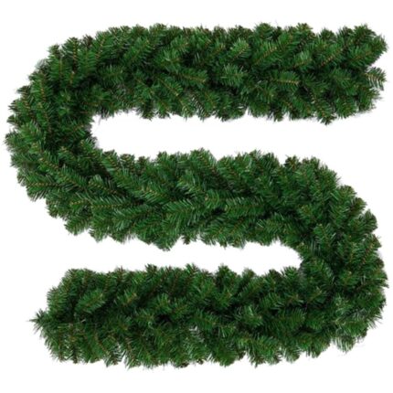 Ghirlanda de Craciun 3m din Crengute de Brad Artificial Verde Natural Viena Deluxe, Lungime 300cm, Aspect Natural