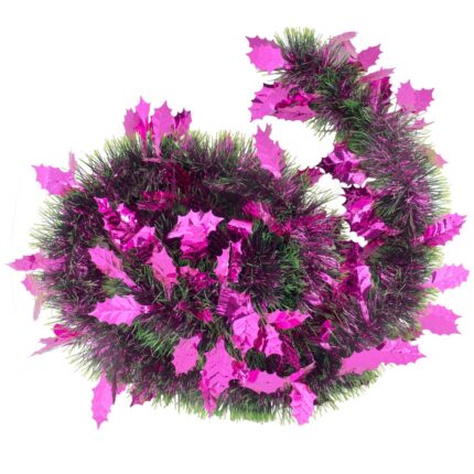 Beteala decorativa eNoelle, cu frunzulite stralucitoare, 9 cm x 2 m AG2017-20