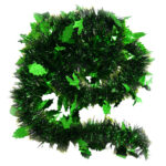 Beteala decorativa eNoelle, AG2017-20, cu frunzulite stralucitoare, 9cm x 2m, Verde