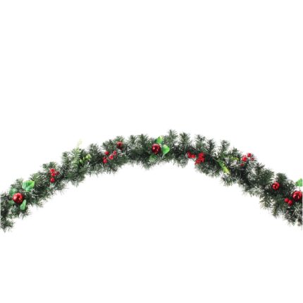 Ghirlanda artificiala de craciun, 180 cm, rosie