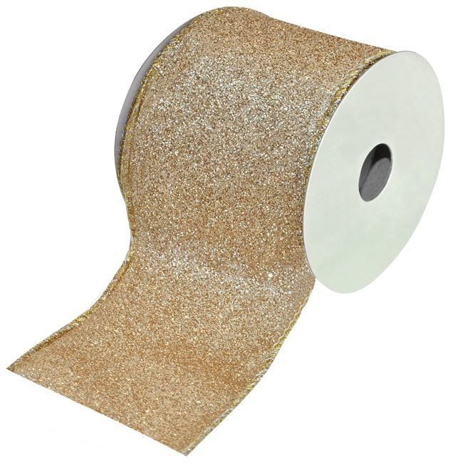 Panglica pentru bradul de Craciun, Zola, Aurie, 5 m