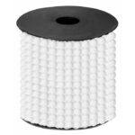 Sirag de margele decorative pentru Craciun SPRINGOS, pentru brad, 8mm x 10m, alb