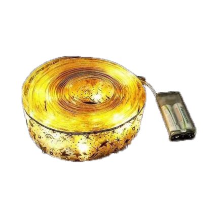 Panglica pentru Craciun, LED, 2m, Galben
