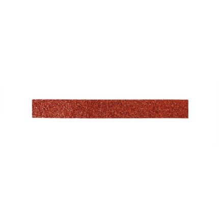 Panglica decorativa pentru bradul de Craciun, rosie sclipici, 5m x 15mm