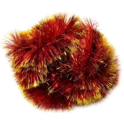 Beteala Craciun ZOLTA, rosie si aurie, 600cm x 10cm